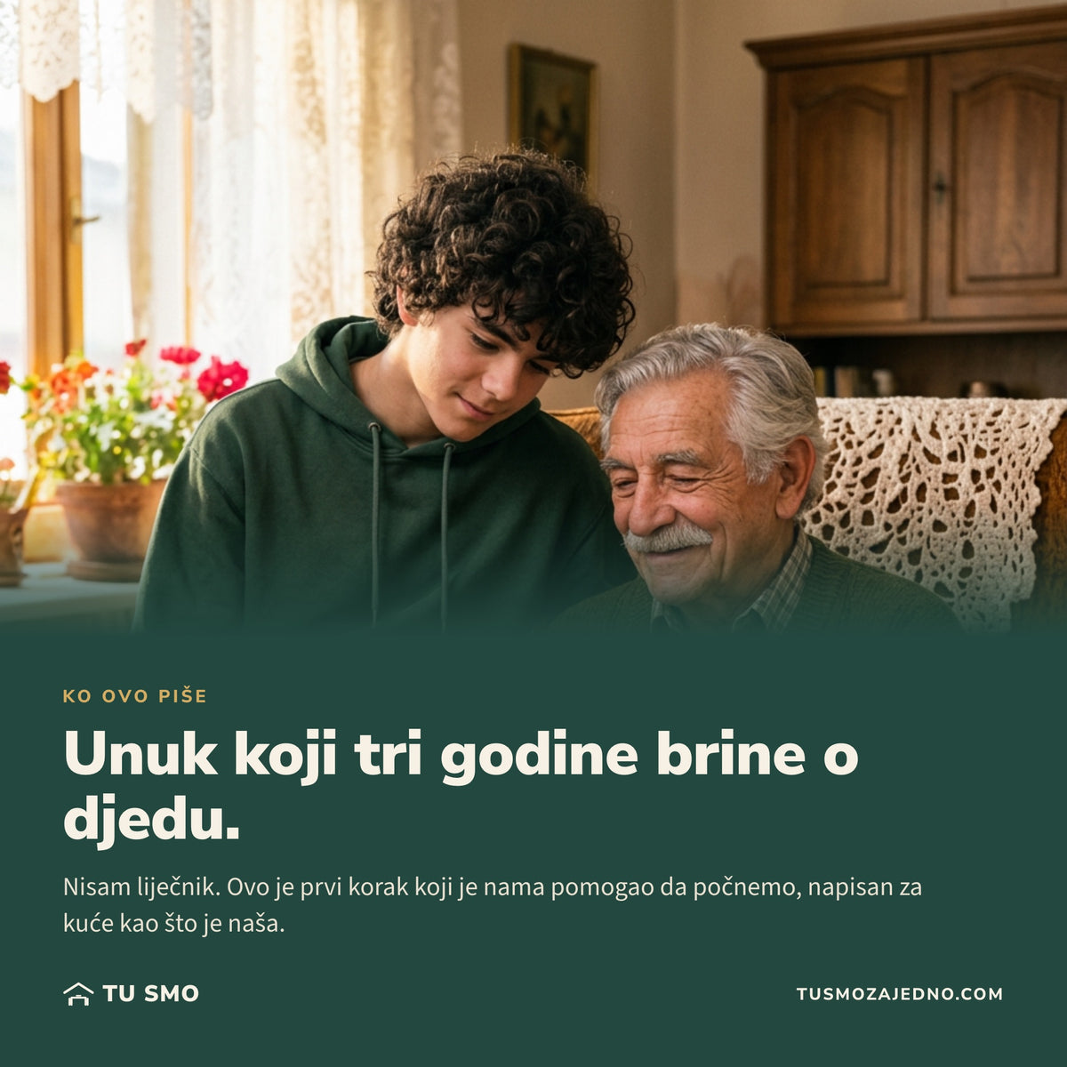 Unuk Luka i djed Mio gledaju staru fotografiju