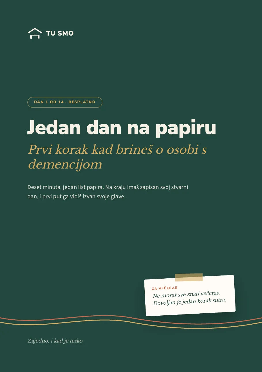 Korica vodiča Jedan dan na papiru, Dan 1 od 14
